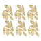 Contemporary Home Living Vine Napkin Rings - 2.25" - Gold - Set of 6